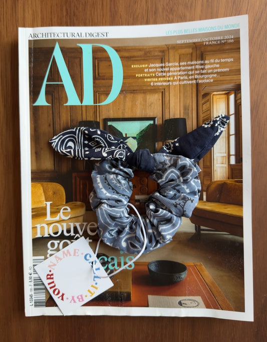 Call it by your name scrunchie light/denim blue