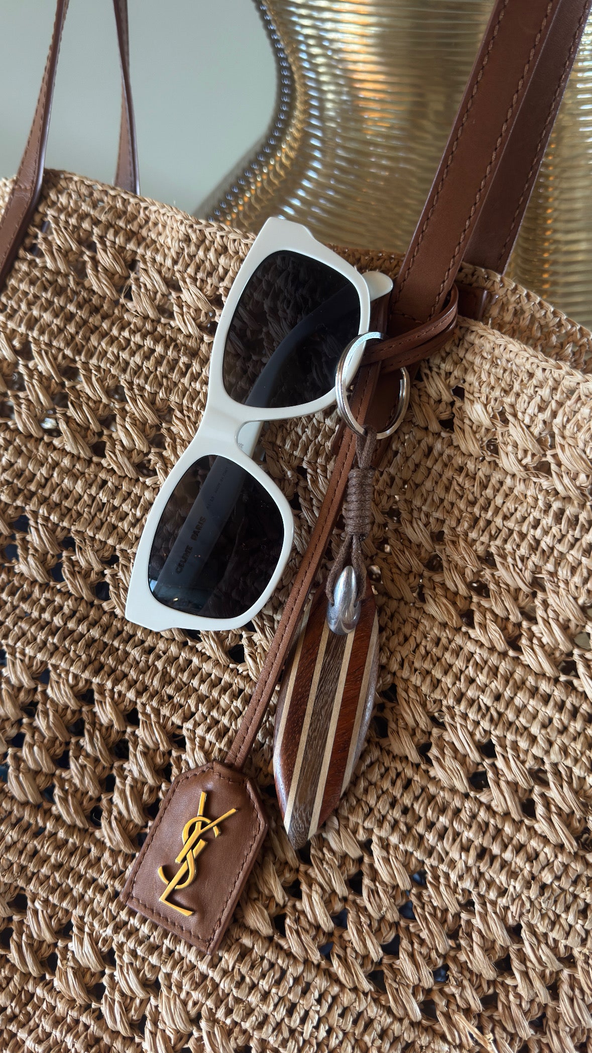 Malibu 3 surf keychain