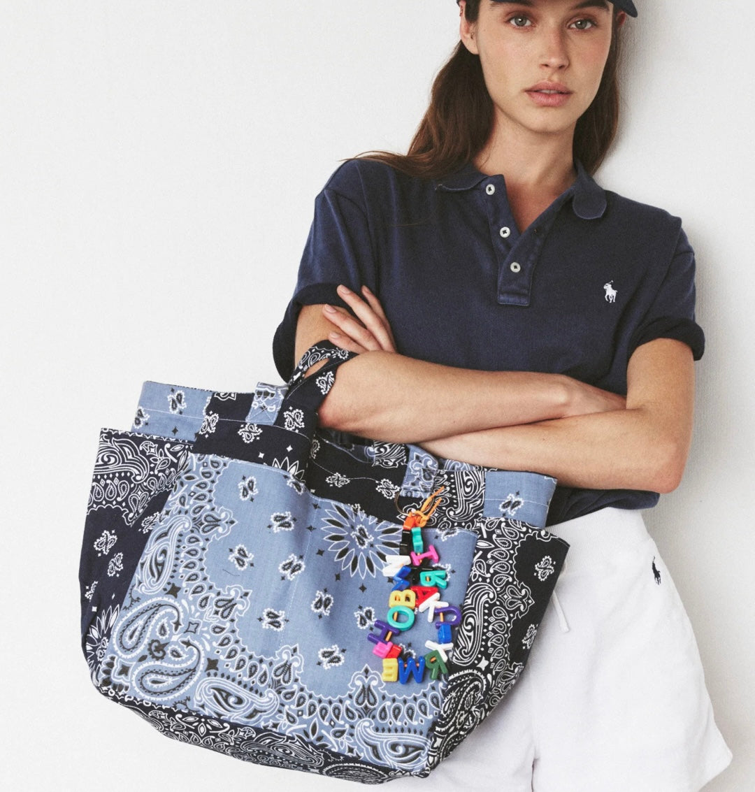 Call it by your name picnic bag denim blue