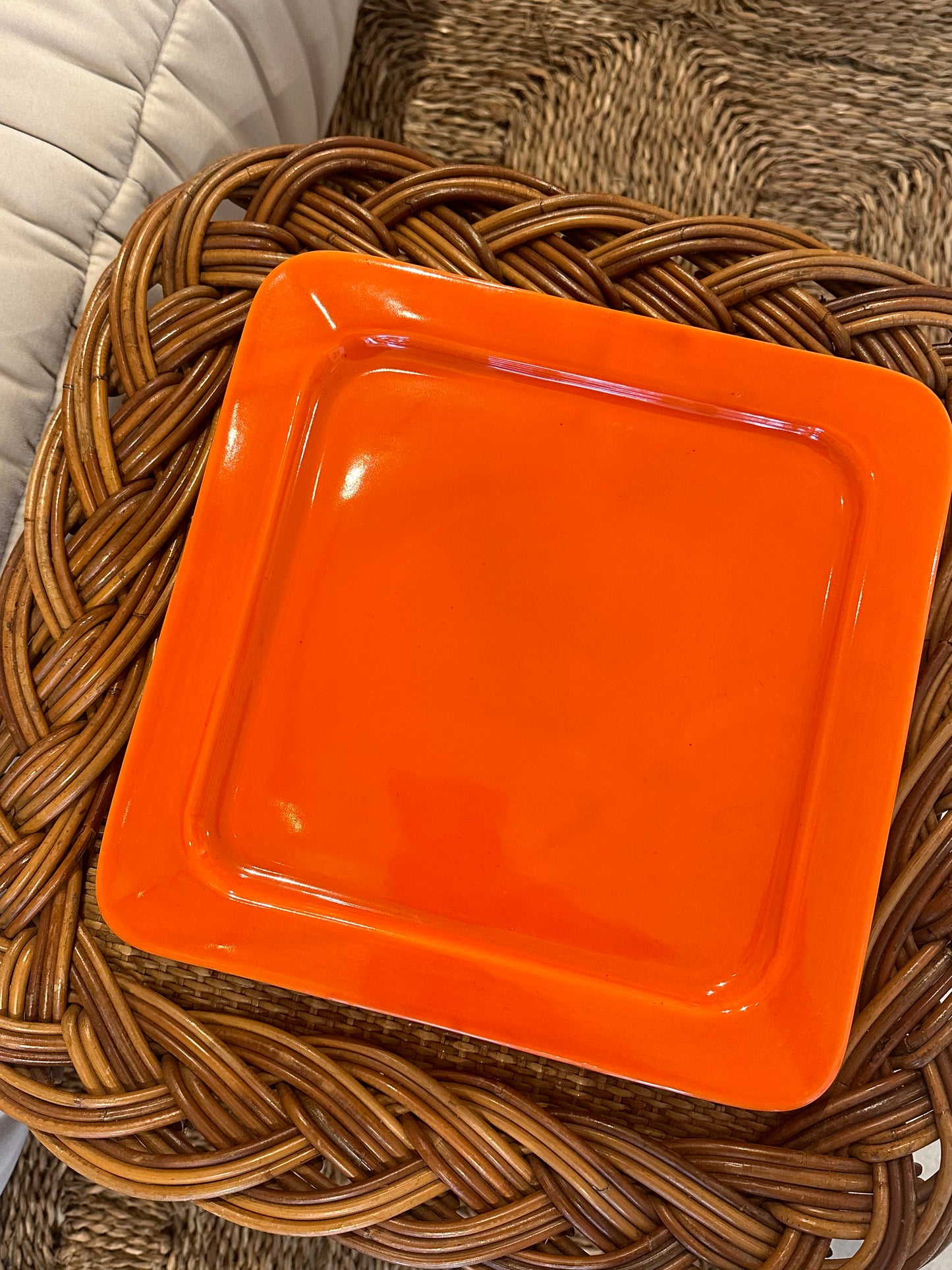 Ceramic plate handmade in France
