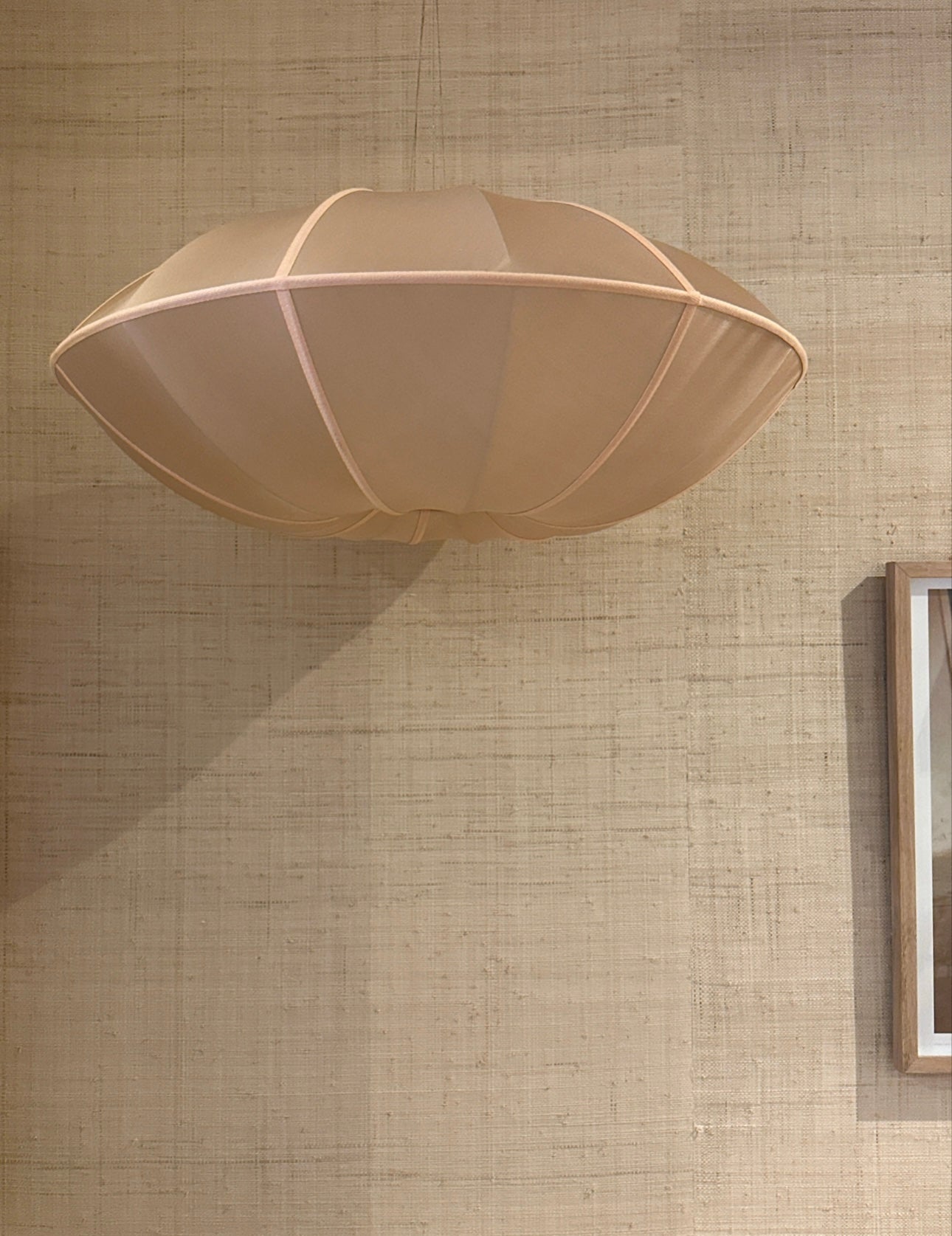Silk light peach lampshade