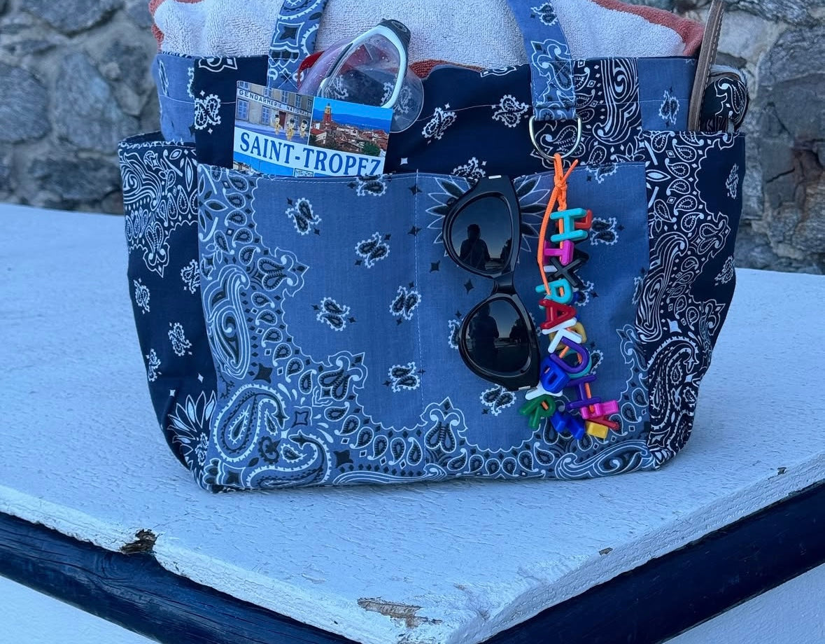 Call it by your name picnic bag denim blue