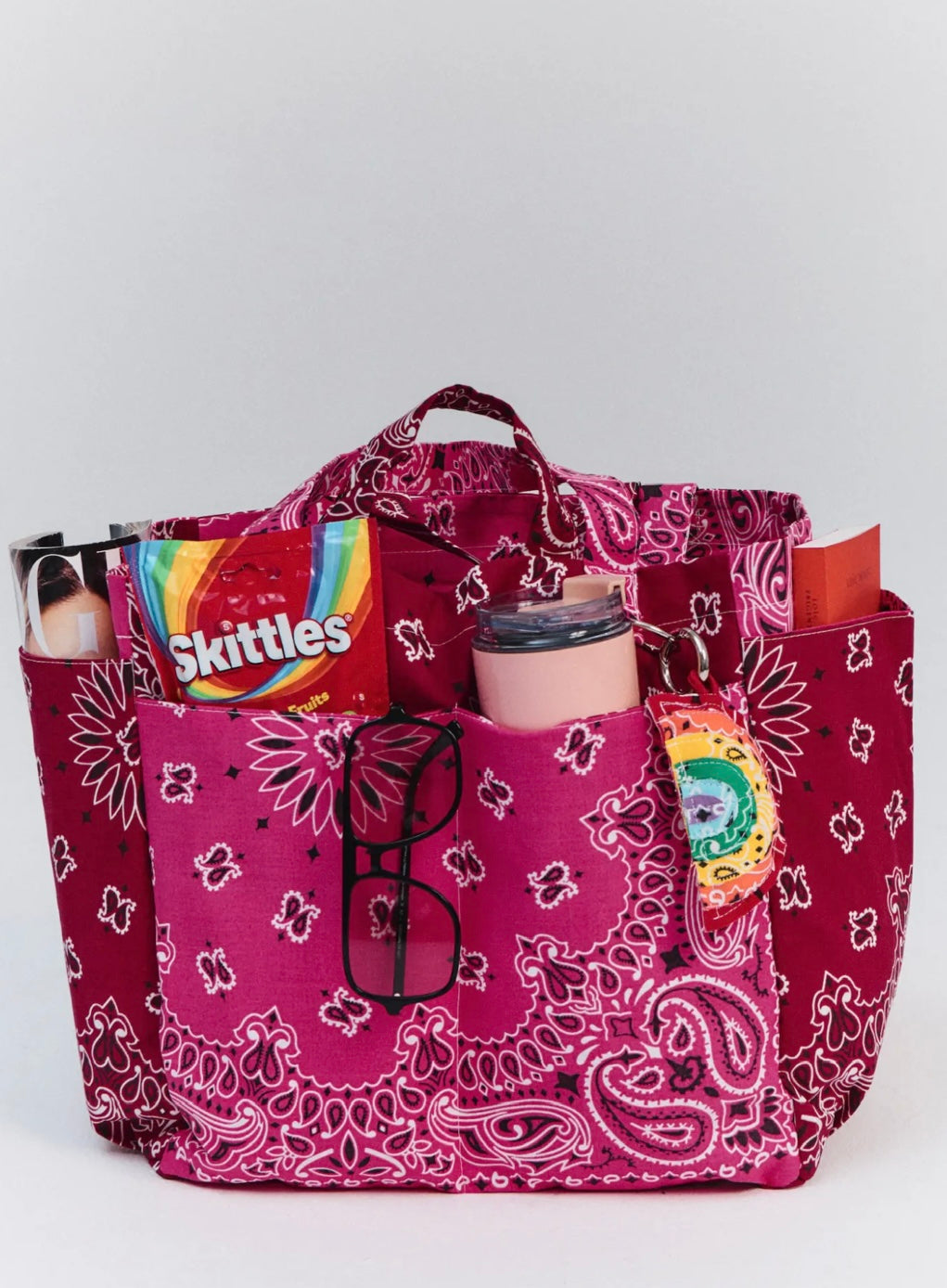 Call it by your name picnic bag pink/burgandy