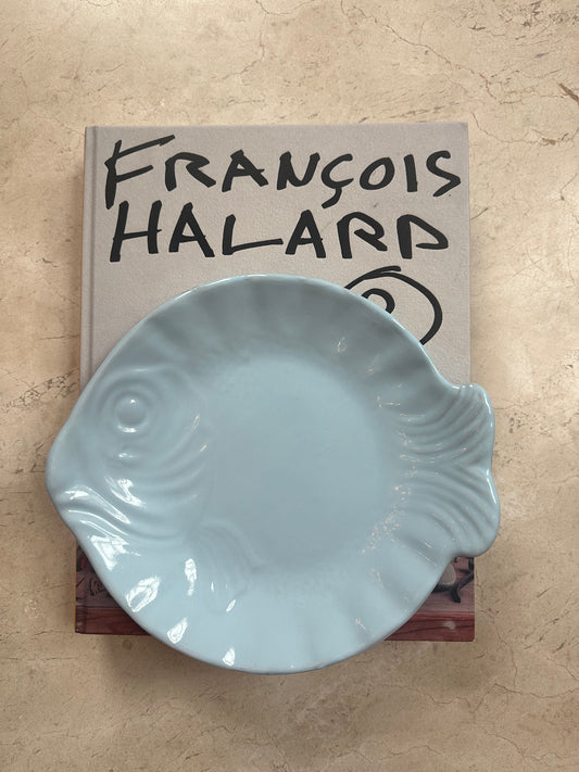 Fish plate handmade in France