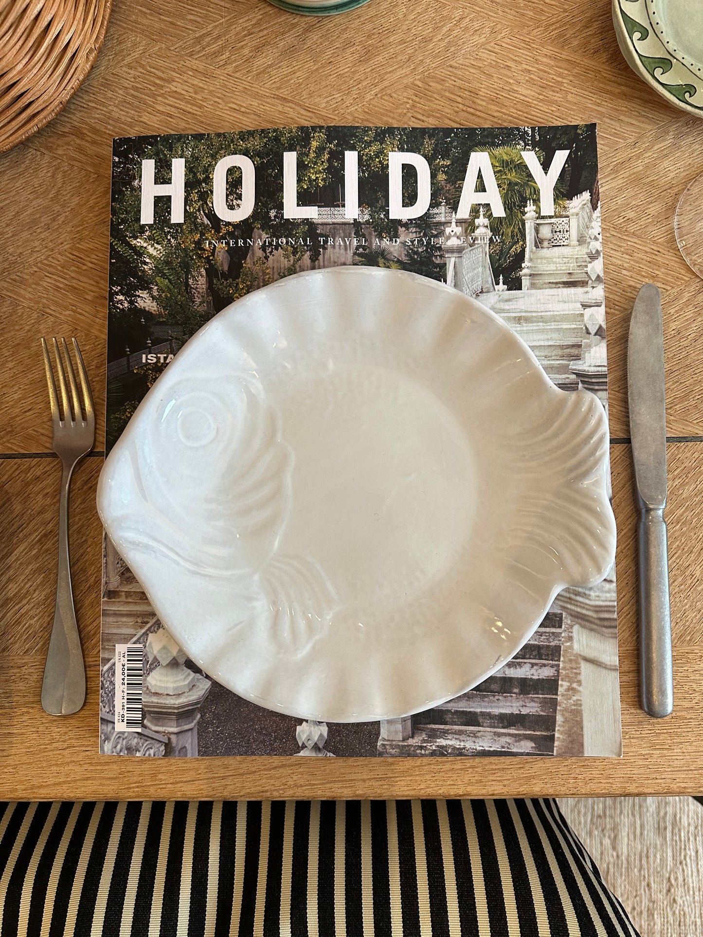 Fish plate ( handmade in France)