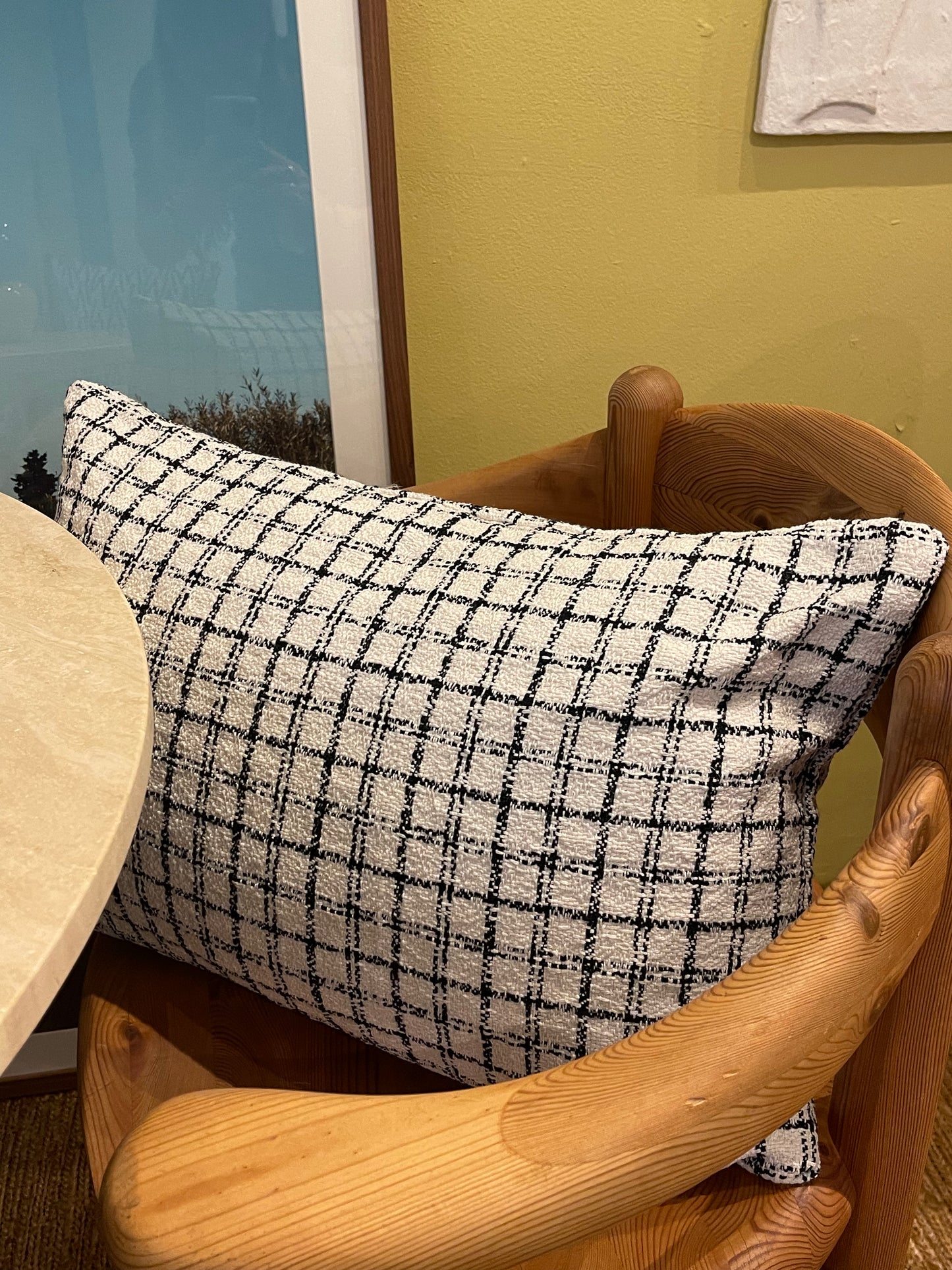 pillow checked noelle baartmans