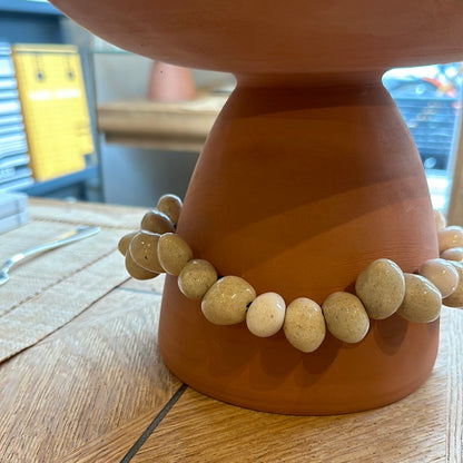 Tina terracotta bowl with ceramic beads