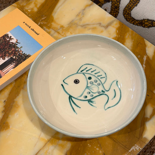 Fish bowl handmade in France
