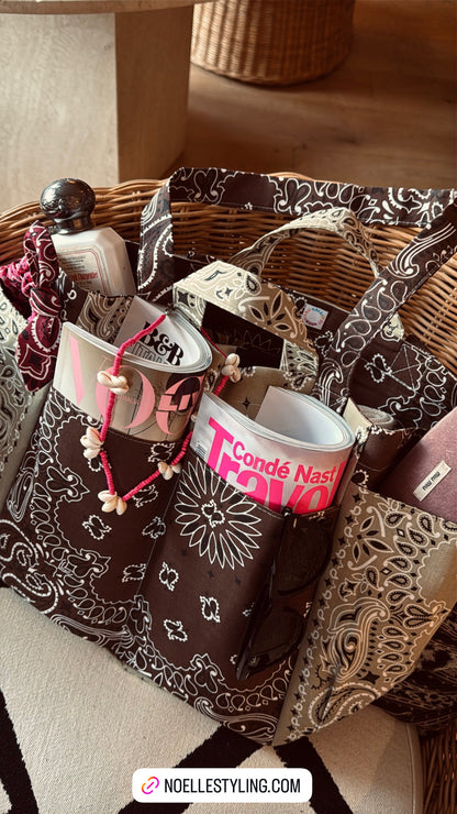 Call it by your name picnic bag brown/beige