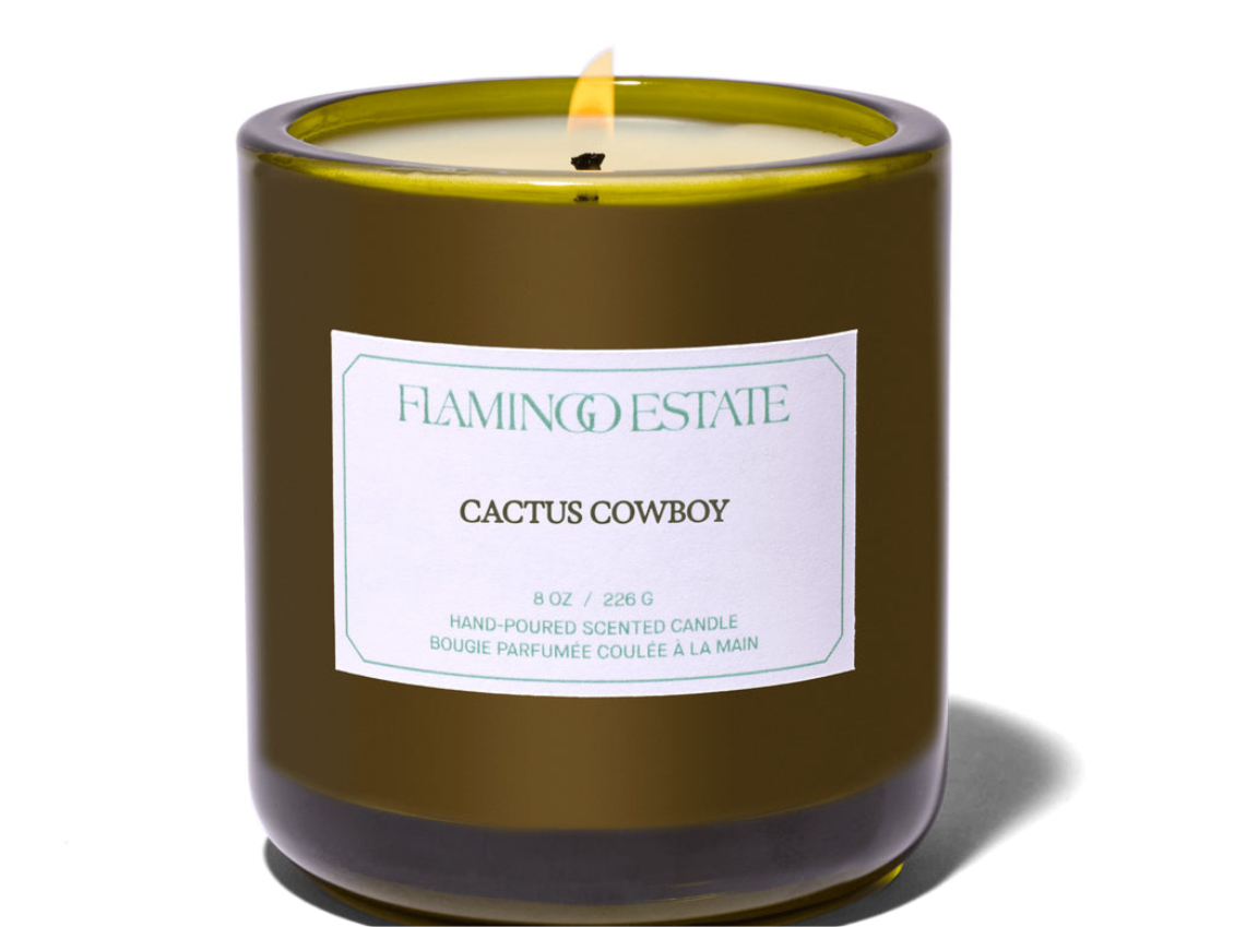 Flamingo estate Cactus Cowboy candle limited edition