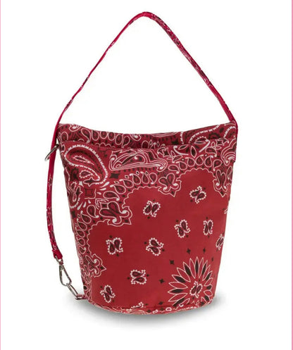 Call it by for name red bucket bandana bag