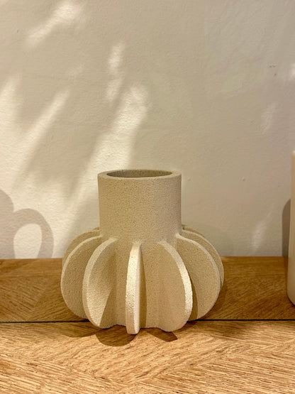 Ceramic Vase 'Single Mille-Pattes N°2 - White'