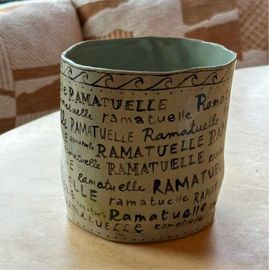 Ramatuelle xl brush pot The English boys x Noëlle