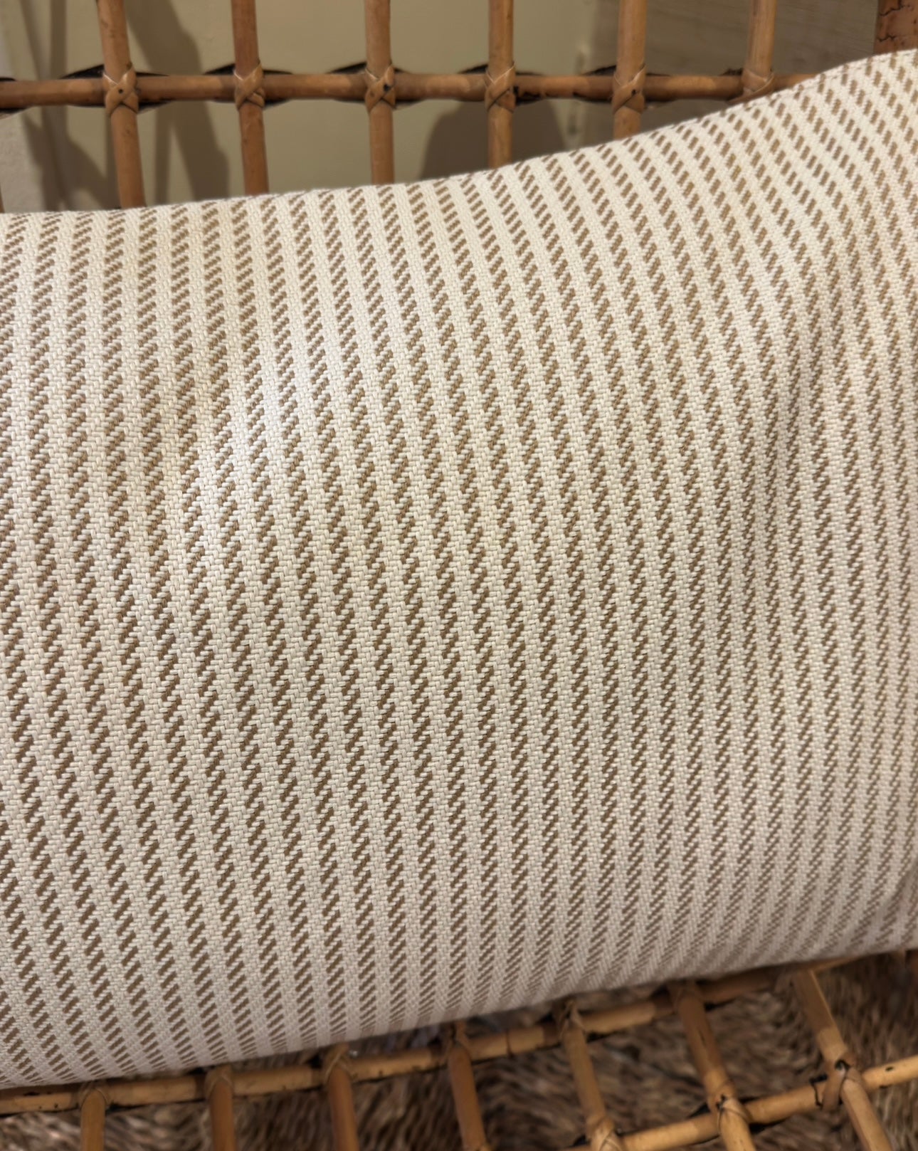 Dedar stripe cushion outdoor