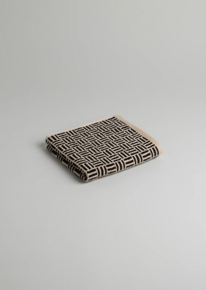 BAINA HAND TOWEL TORRENS Sand & Noir
