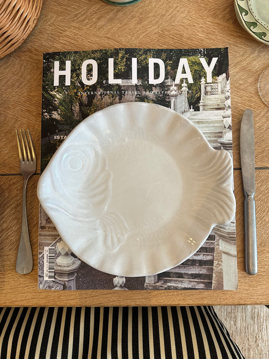 Fish plate ( handmade in France)