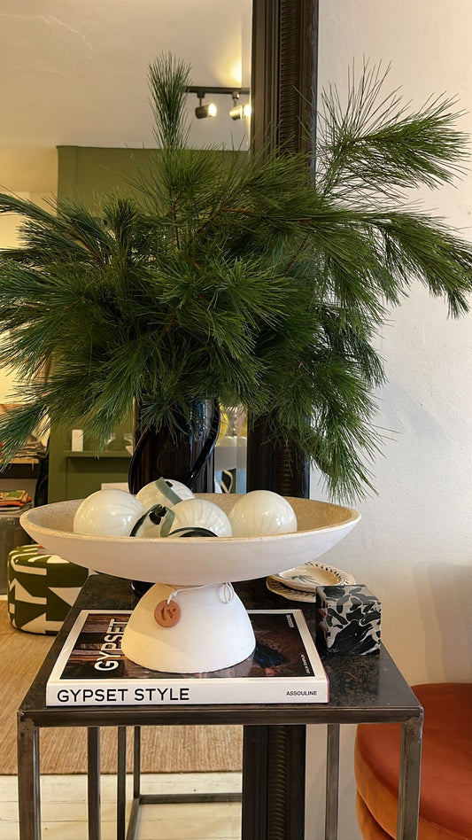 Ceramic bowl Tina white