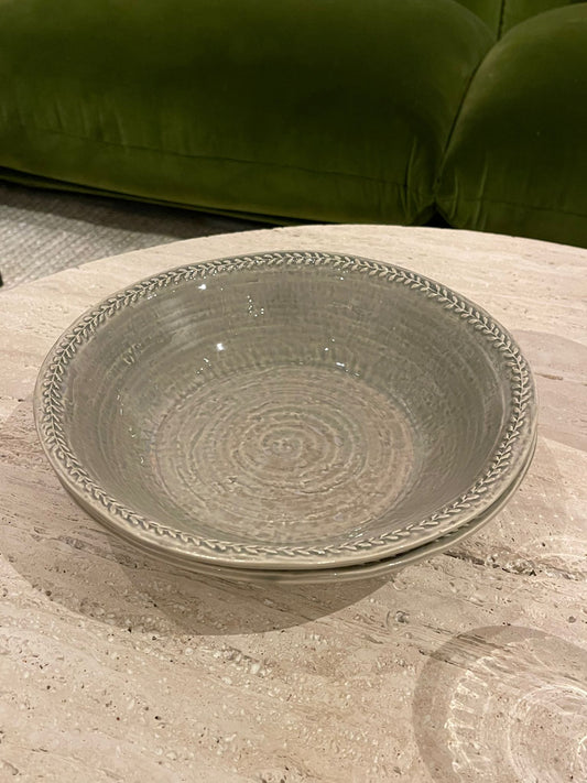 Soho Home green ceramic bowl
