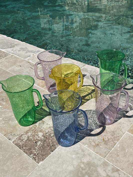 Poolside pitcher handmade in Biot