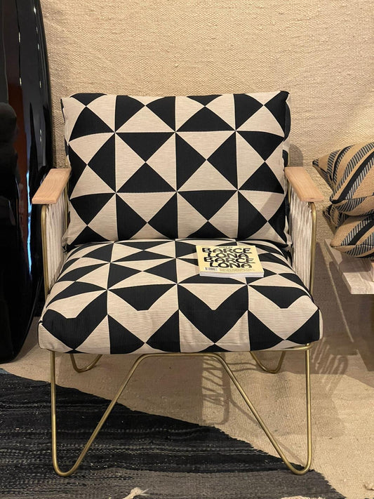 Honore deco chair with Dedar fabric  (pick up in store only)